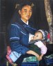   Femme allaitant enfant, tribu Hani, Chine 